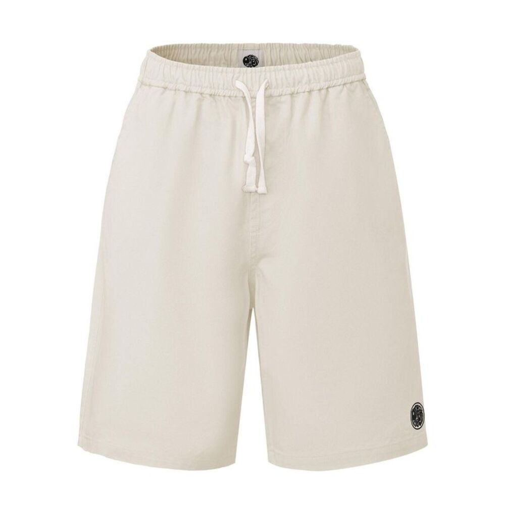 Pretty Green Mens Cotton Casual Shorts / Light Grey